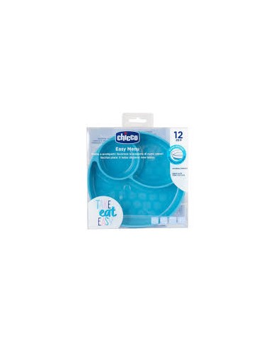 Piatto a scomparti blu chicco