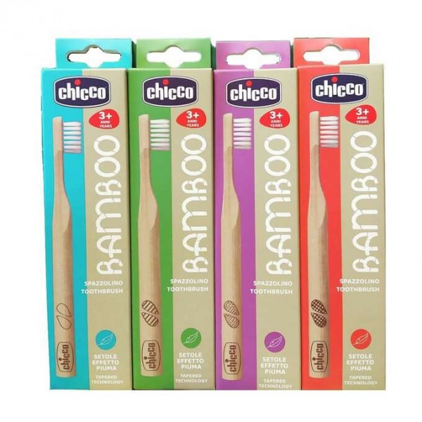 Spazzolino toothbrush bamboo 3+ anni Chicco