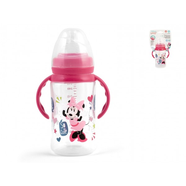 Biberon con manici Minnie mouse 270ml, Disney