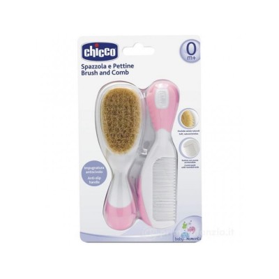 Spazzola e pattine rosa Chicco