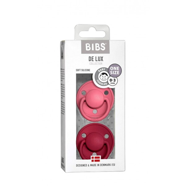 Succhietto De Lux 2 pezzi - Coral/Ruby, BIBS