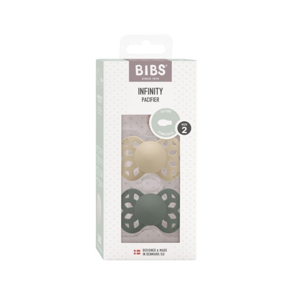Succhietto Infinity 2 pezzi ivory/sage, BIBS
