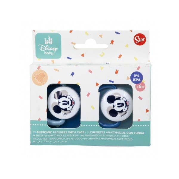 Set 2 pz ciuccio ortodontico 6m+