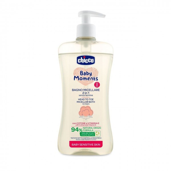 Bagno micellare 2 in 1 senza lacrime 500 ml Chicco