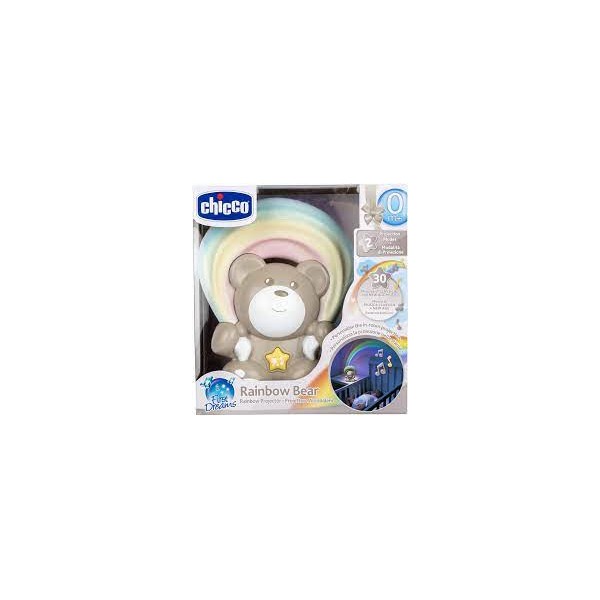 Rainbow bear proiettore arcobaleno colore neutro Chicco